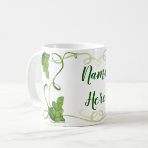 Mug Musique de vigne verte personnalisée
