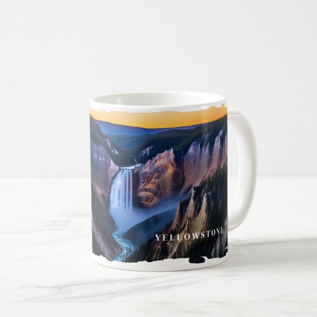 Mug Musique de Yellowstone Falls (Devant droit)