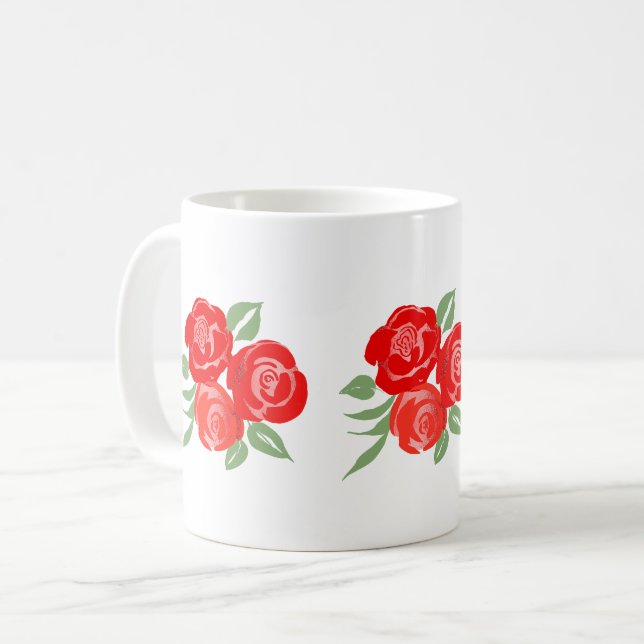 Mug Musique des Roses rouges (Devant gauche)
