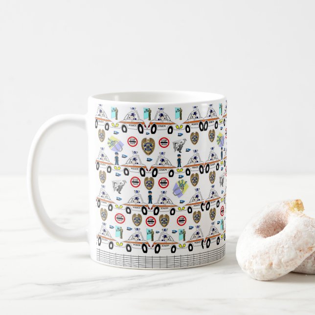 Mug Musique des voitures de police (Avec donut)