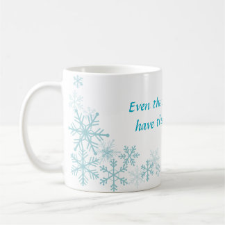 Mug Musique d'hiver de Noël bleue
