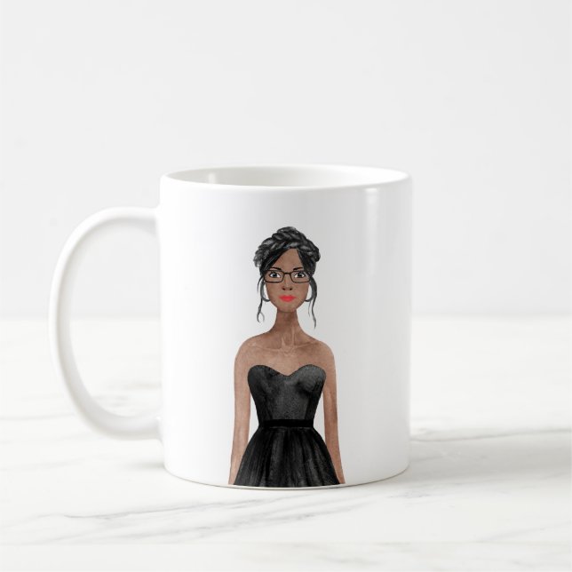 Mug Musique d'image aquarelle personnalisée (Gauche)