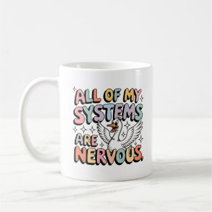 Mug Musique d'oie nerveux   Drôle Anxiety Coffee