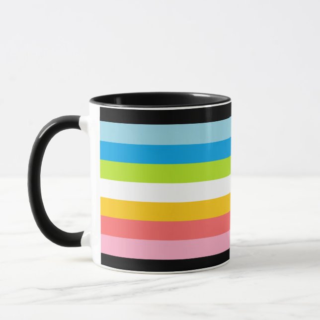 Mug Musique drapeau de la Queer Pride (Gauche)