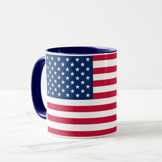 Mug Musique du drapeau américain (Devant gauche)
