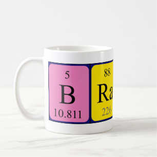 Mug Musique du nom périodique de la table Brando