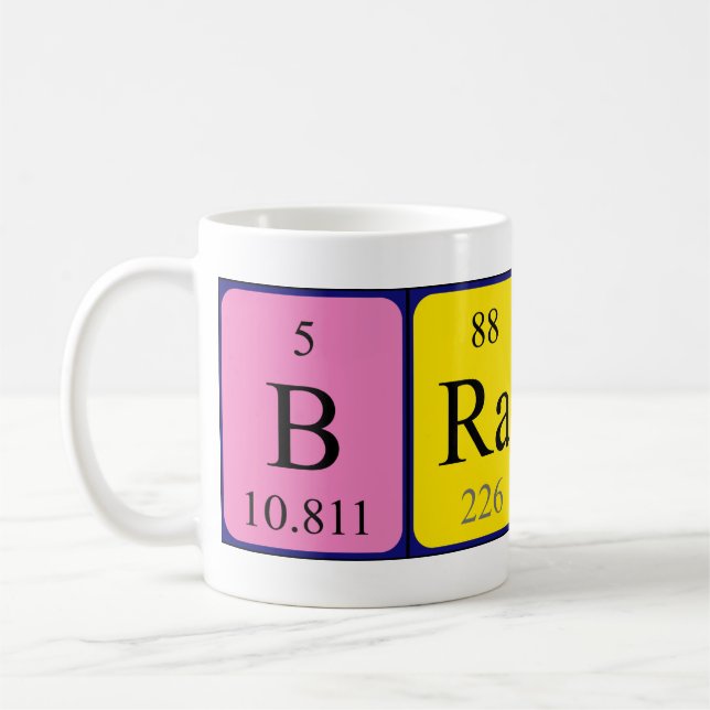 Mug Musique du nom périodique de la table Brando (Gauche)