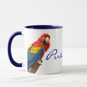 Mug Musique en céramique Scarlet Macaw Porto Rico