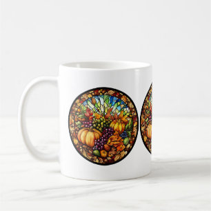 Mug Musique en verre teint de Thanksgiving