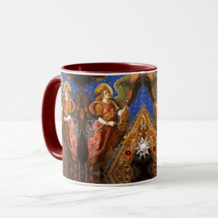 Mug MUSIQUE FABRIQUANT DES ANGELS AVEC UN Noël VIELLE