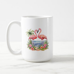 Mug Musique Flamant rose rose