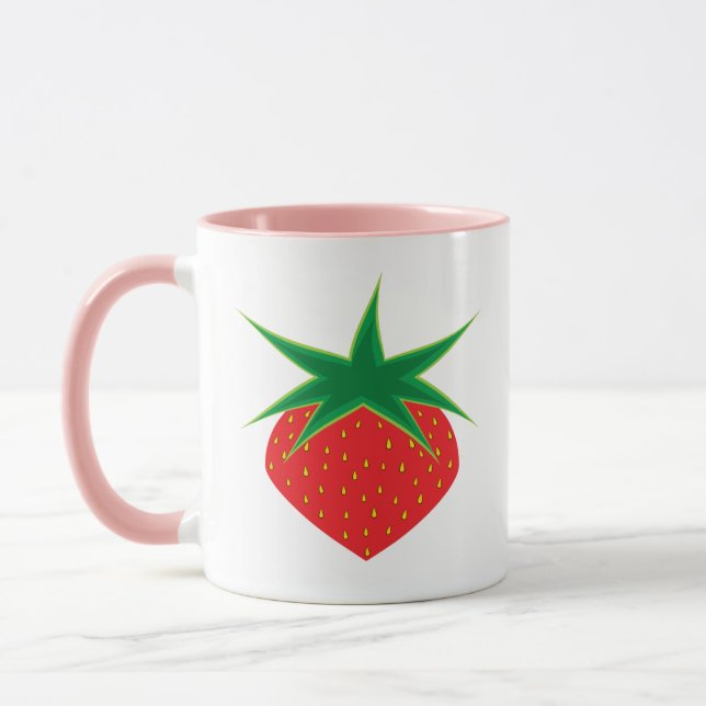 Mug Musique fraise rose (Gauche)
