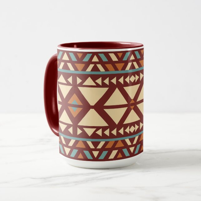 Mug Musique géométrique moderne de style sud-ouest (Devant gauche)
