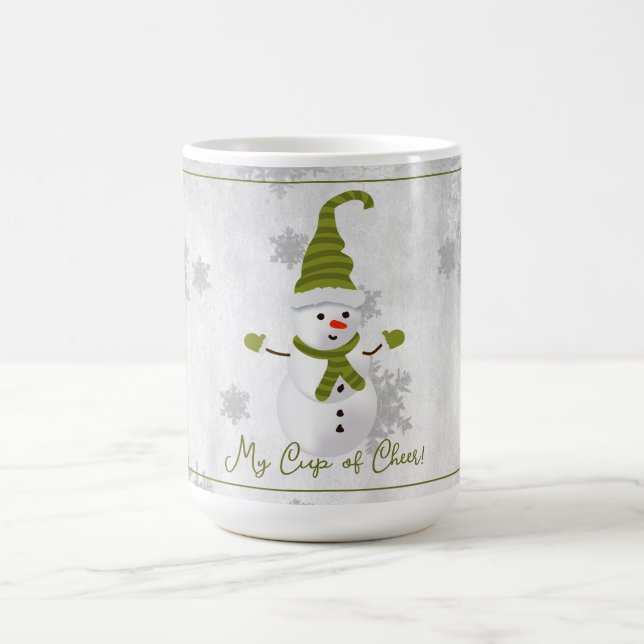 Mug Musique Green Cute Snowman (Centre)