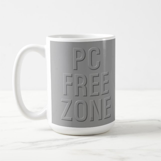 Mug Musique gris de la zone libre de l'ordinateur (Gauche)