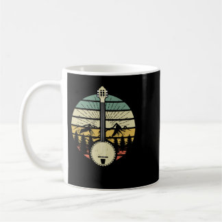 Mug Musique Guitare Monts Banjo Rétro Et Soleil 80s Gr