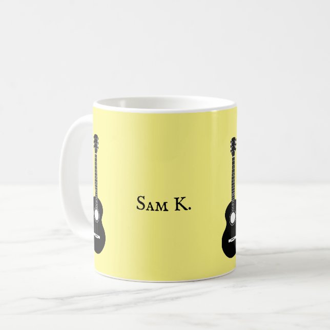 Mug Musique guitare personnalisée (Devant gauche)