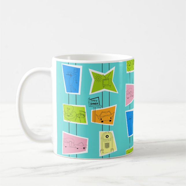 Mug Musique kitsch atomique rétro (Gauche)