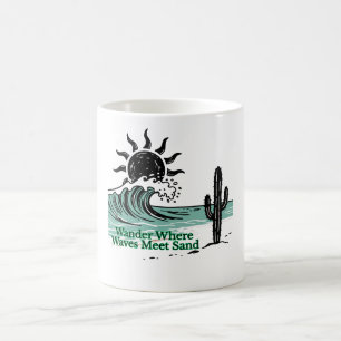 Mug Musique minimaliste de la vague désert