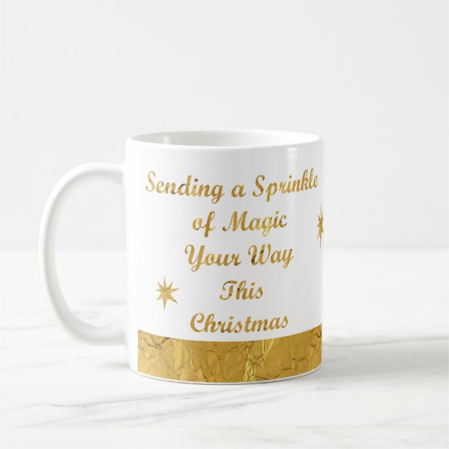 Mug Musique moderne Gold et White Christmas (Gauche)