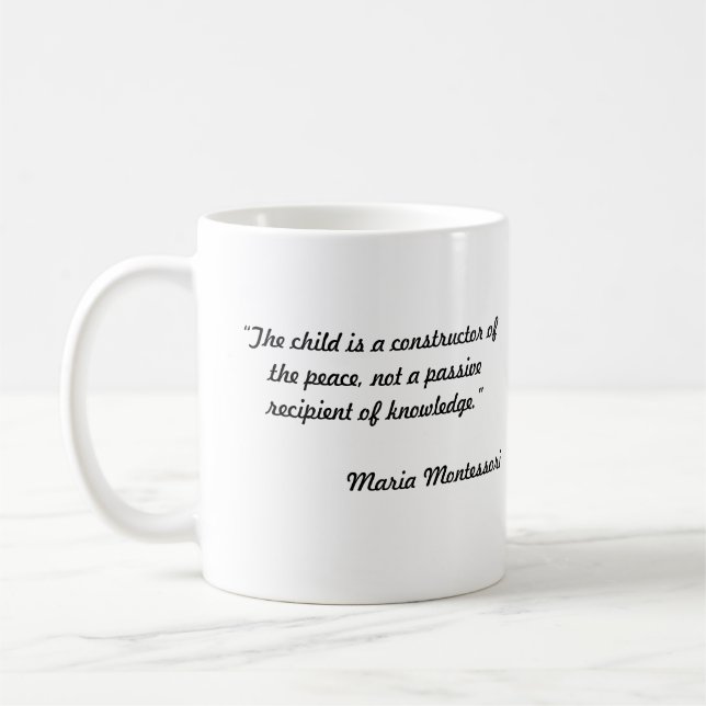 Mug Musique Mondiale de la Paix Montessori (Gauche)