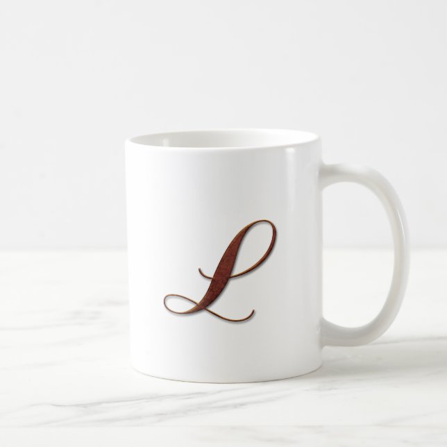 Mug Musique Monogramme d'argile de bronze (Droite)