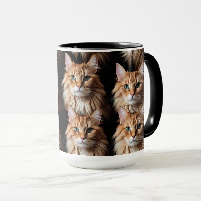 Mug Musique Motif de chat (Devant droit)