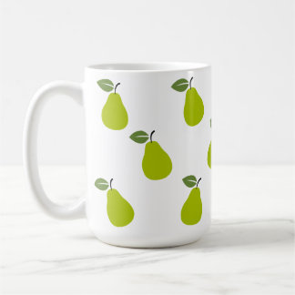 Mug Musique Motif de conception de fruits poires verts
