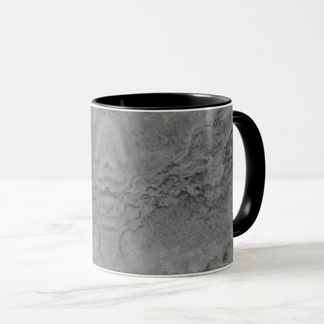 Mug Musique Motif en pierre grise (Devant droit)