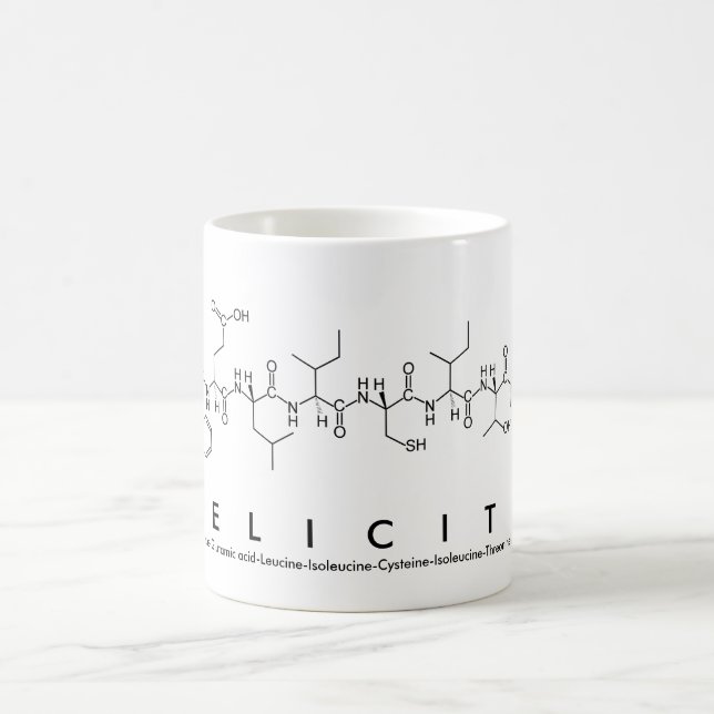 Mug Musique nom du peptide félicité (Centre)