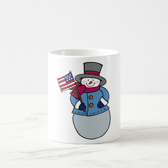 Mug Musique patriotique Snowman (Créateur téléchargé)