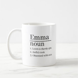 Mug Musique personnalisée de définition de nom