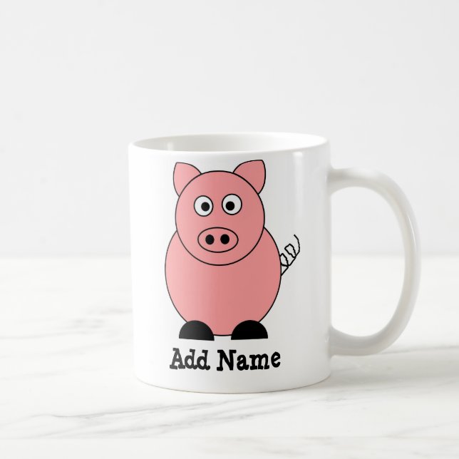 Mug Musique personnalisée de porc (Droite)