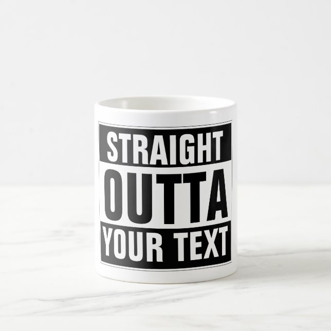 Mug Musique personnalisée DROIGHT OUTTA - ajoutez votr (Centre)