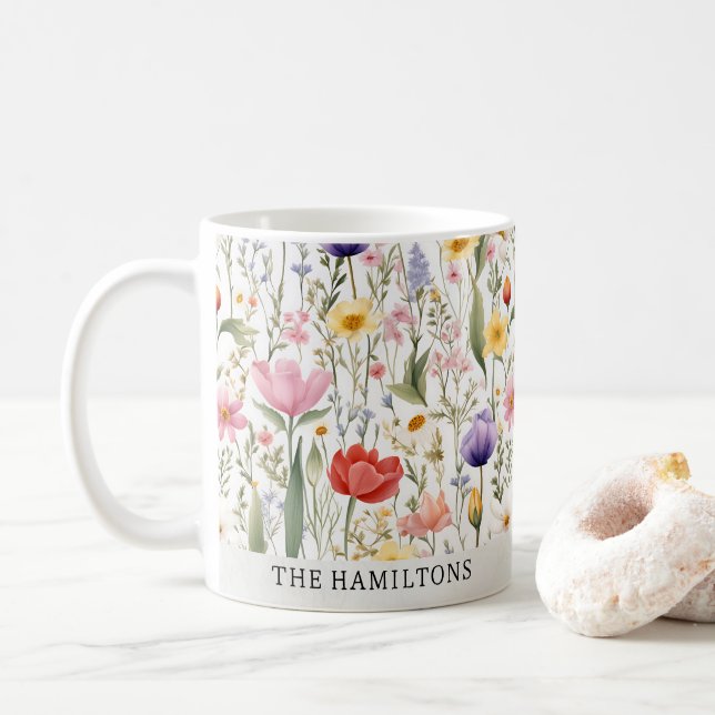 Mug Musique personnalisée du Fleur sauvage du Sud (Avec donut)
