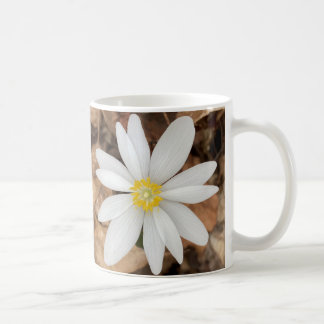 Mug Musique photo à fleurs blanches du printemps