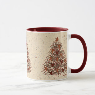 Mug Musique primitive d'arbre de Noël