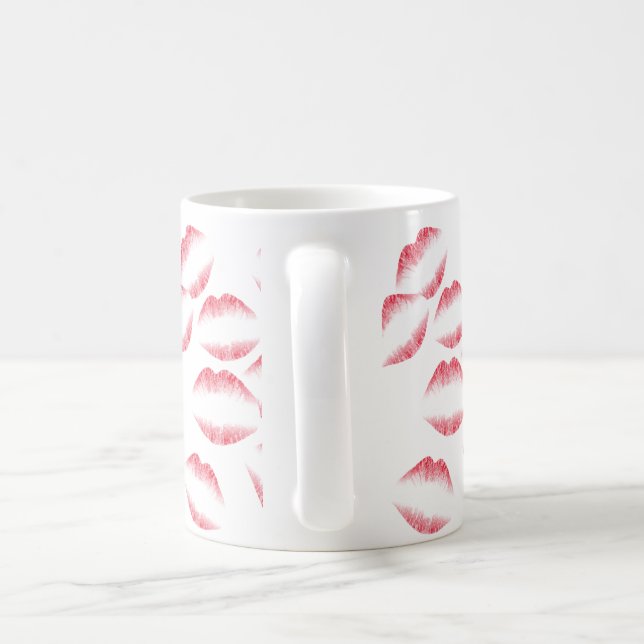 Mug Musique rose à lèvres (Poignée)
