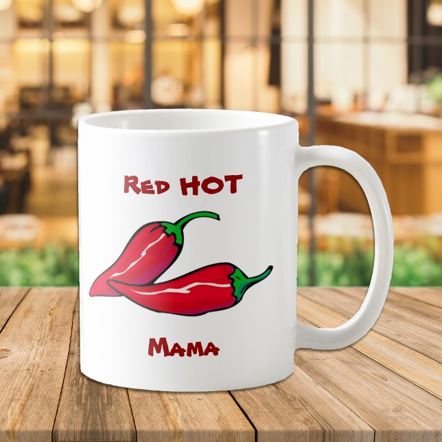 Mug Musique rouge Hot Mama (Créateur téléchargé)