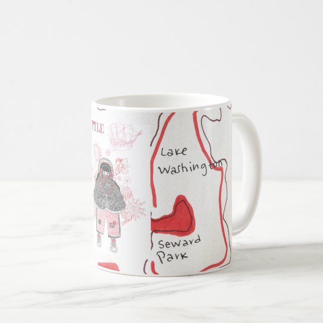 Mug Musique Souvenir de Seattle (Devant droit)
