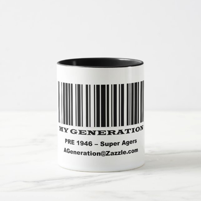 Mug Musique Super Agers BAR CODE (Centre)