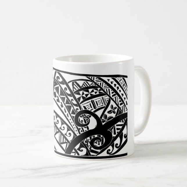Mug Musique tribale polynésienne (Devant droit)