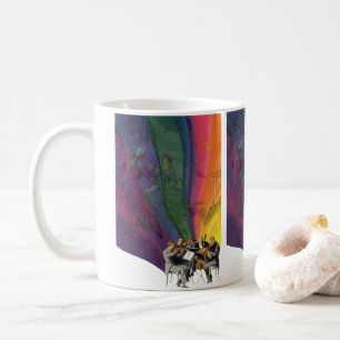 Mug Musique Vintage Arc-en-ciel, Couple Victorien Dans