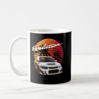 Mug Musique Vintage Retro Mitsubishi Evolution Evo Sum