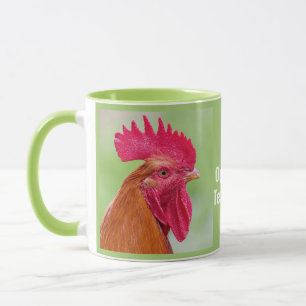 Mug Musiques de coq de texte personnalisé