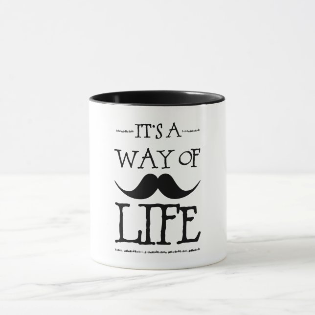 Mug Mustache Way of Life (Centre)
