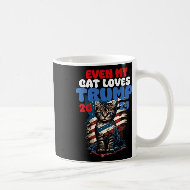 Mug My Cat Loves Trump 2024 Shirt (Droite)