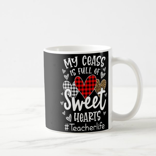 Mug My Cl Is Full Of Heart Red Plaid Leopard Valent  (Droite)