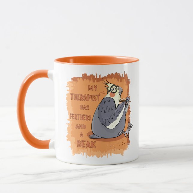Mug My Cockatiel the Therapist, Dons amusant pour les  (Gauche)