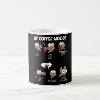 Mug My Coffee Moods Owl Gift Owl Lots Coffee Cadeau